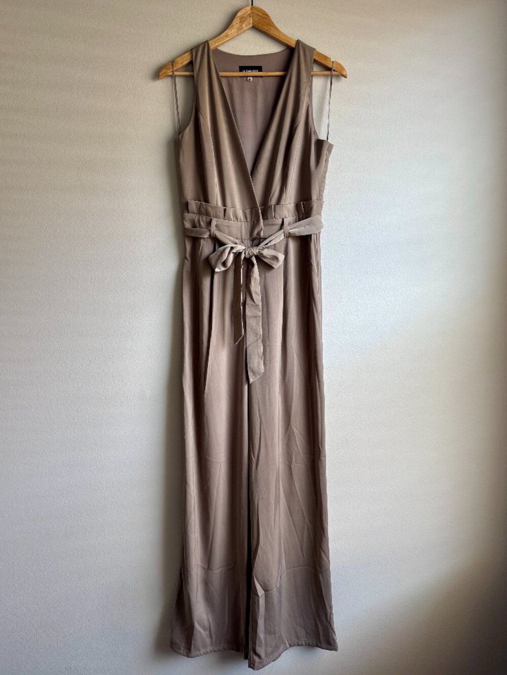 Silky Taupe Jumpsuit
